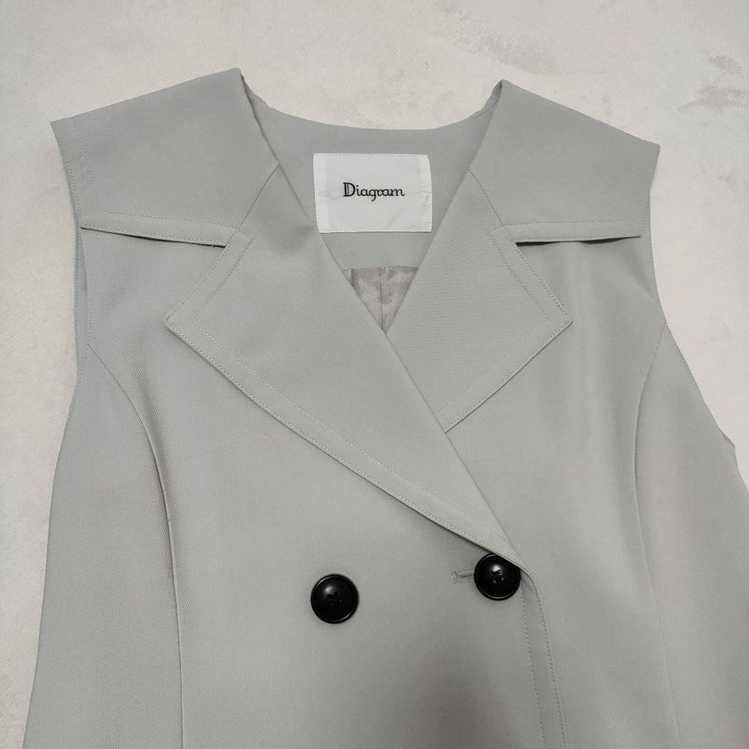 新品タグ付き❢Diagram　ロングジレ　ロングコート　ダイアグラム
