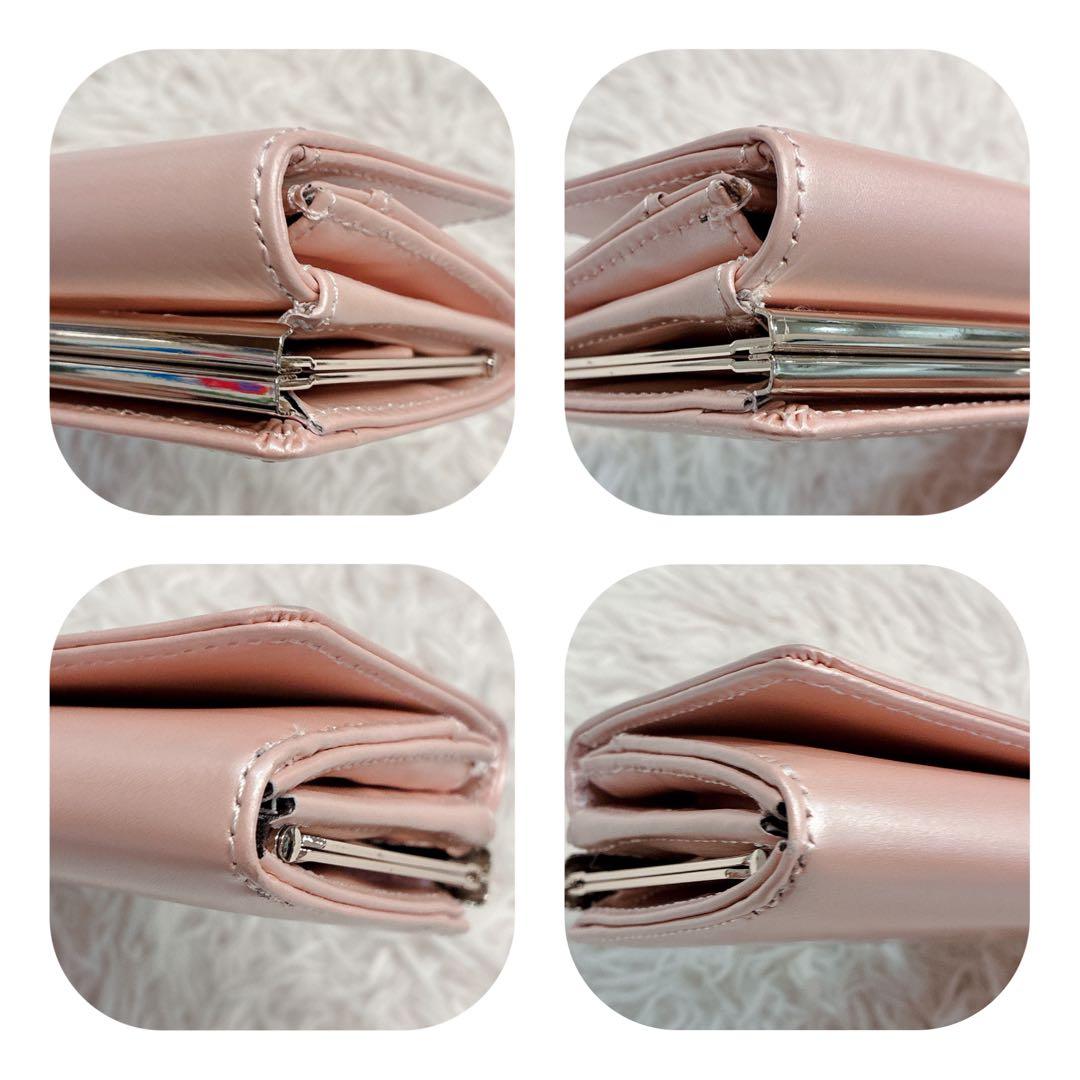 【美品】MARY QUANT エンボスデイジーパール パース パールピンク