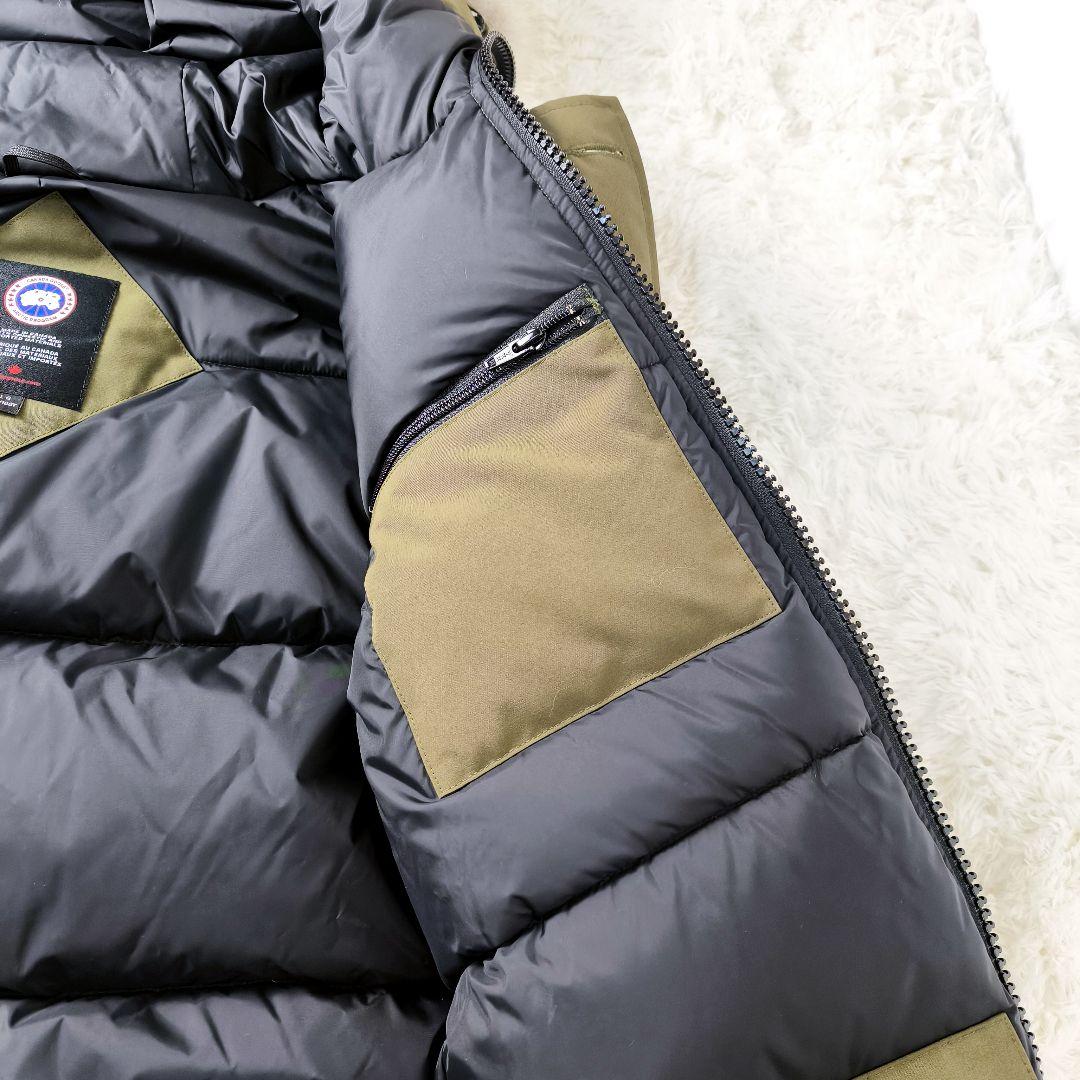 ナム【極美品】定価20万 カナダグース ジャスパー パーカ L オリーブ