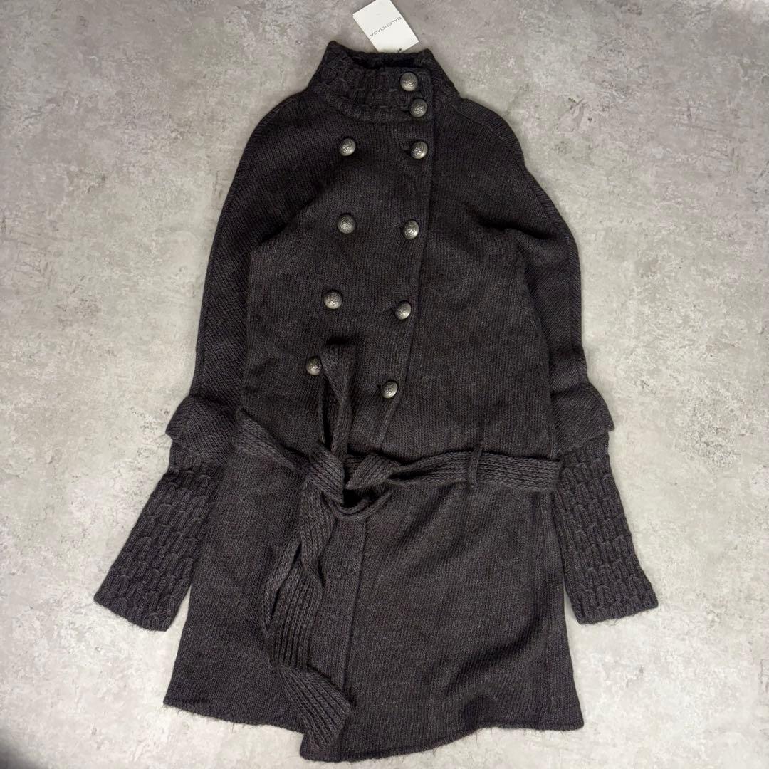 バレンシアガ 07AW ニコラ期 紋章ボタン ニットカーディガン コート 38