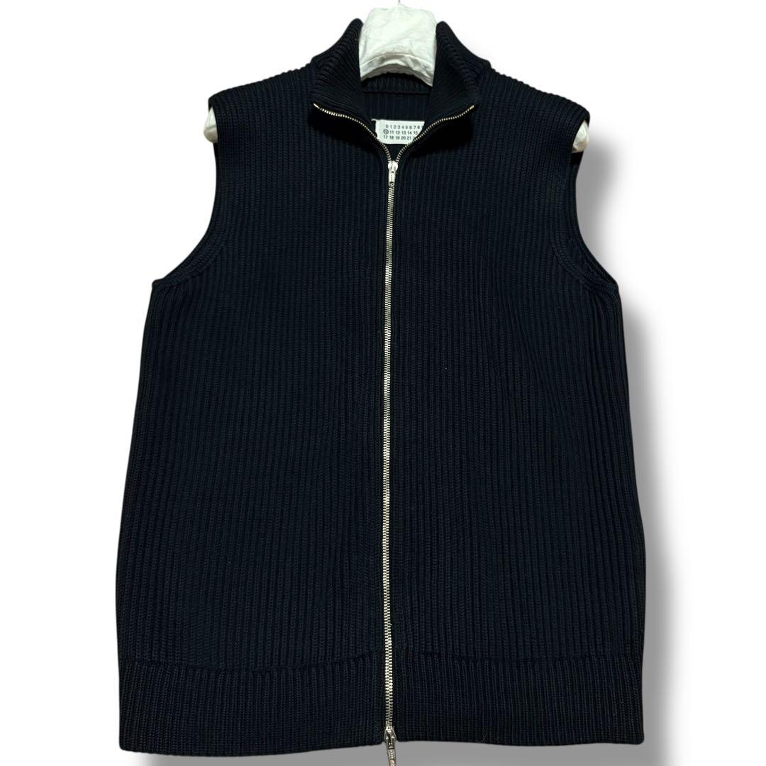 初期/マルタンマルジェラ10／ドライバーズニットベスト/ミスディアナ/黒/M