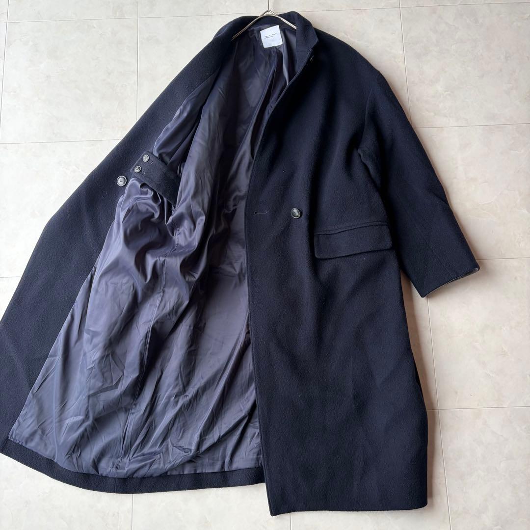 北欧 暮らしの道具店 3WAY 襟のかろやかチェスターコート 濃紺 ネイビー F