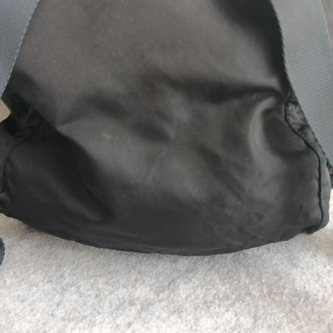 PRADA リュック バックパック 三角プレート 巾着型 テスートナイロン 黒