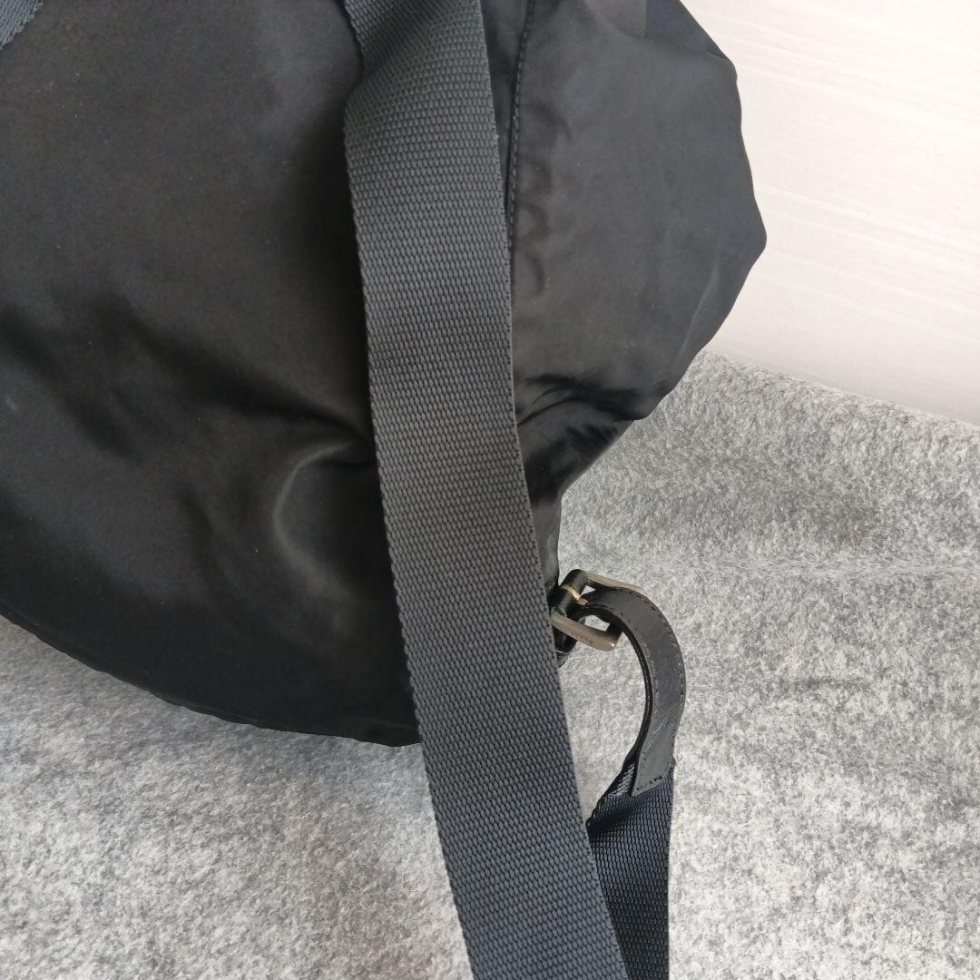 PRADA リュック バックパック 三角プレート 巾着型 テスートナイロン 黒