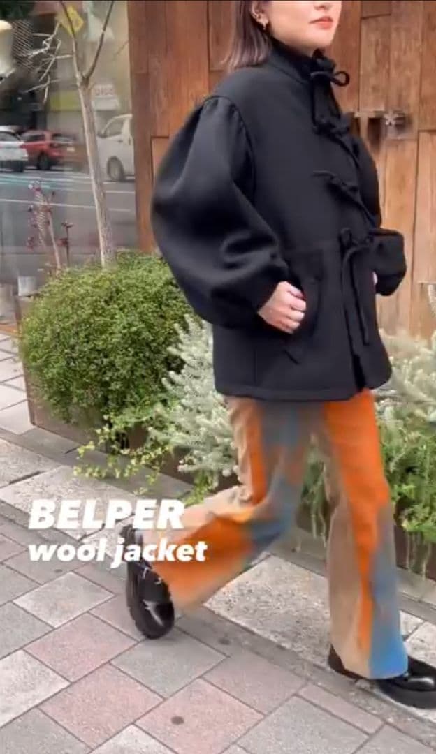 新品タグ　ベルパー　belper コーデュロイフレアパンツ
