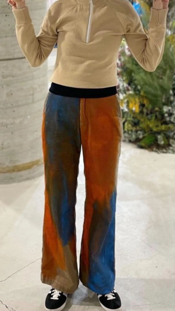 新品タグ　ベルパー　belper コーデュロイフレアパンツ