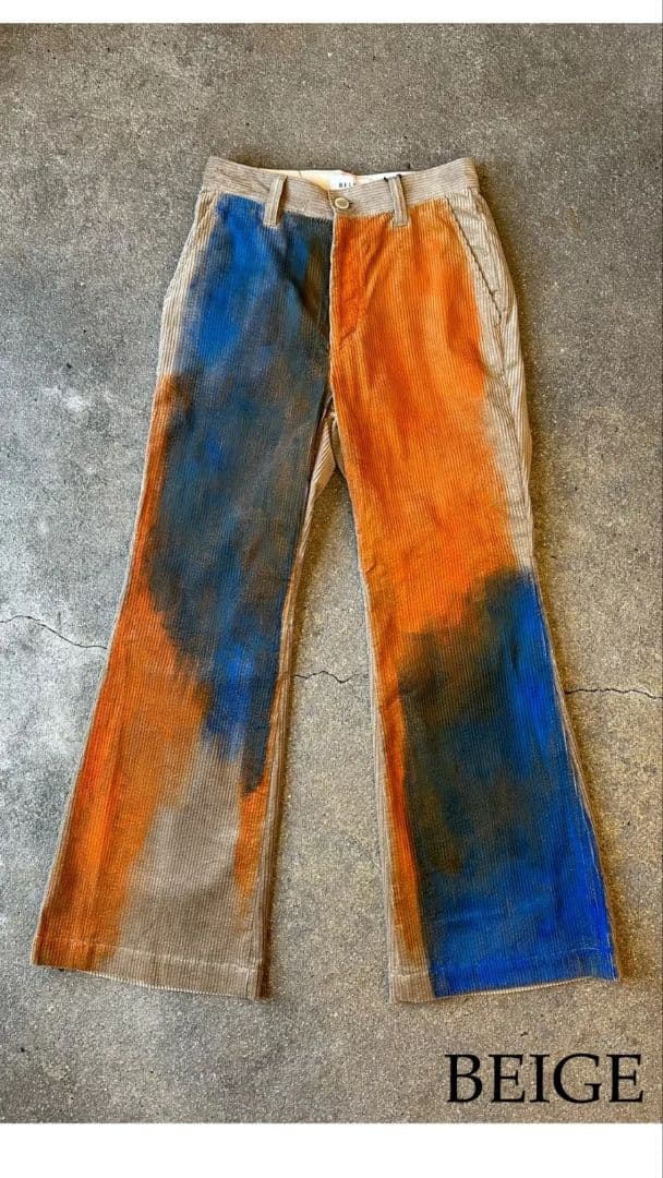 新品タグ　ベルパー　belper コーデュロイフレアパンツ