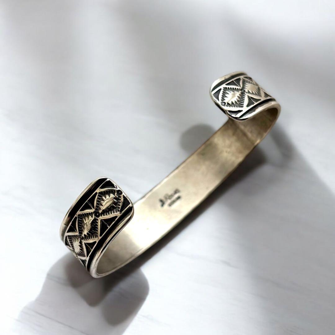 【希少】Gary Reeves シルバーバングル ナバホ ターコイズ