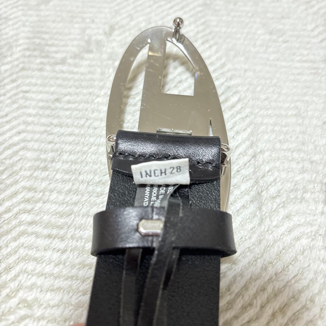 DIESEL ブラック ベルト 専用袋付き
