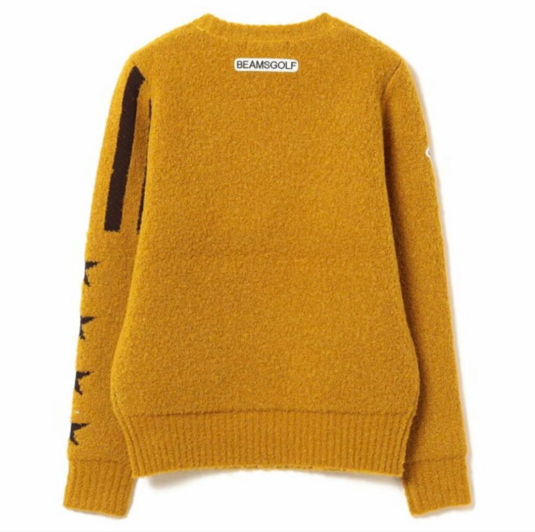 BEAMS GOLFORANGE LABEL USフラッグ ニット L