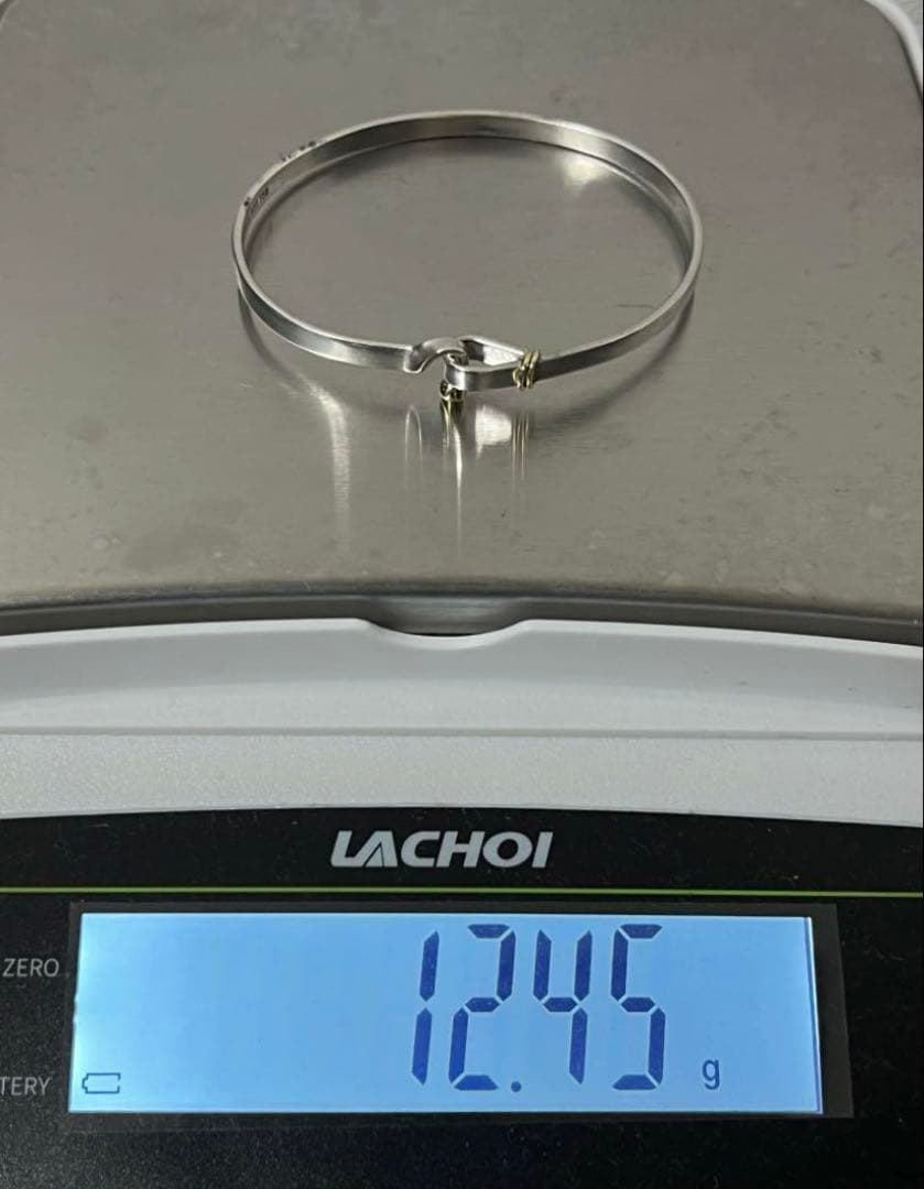 【本日まで】ティファニー TIFFANY フックアンドアイバ ングル シルバー