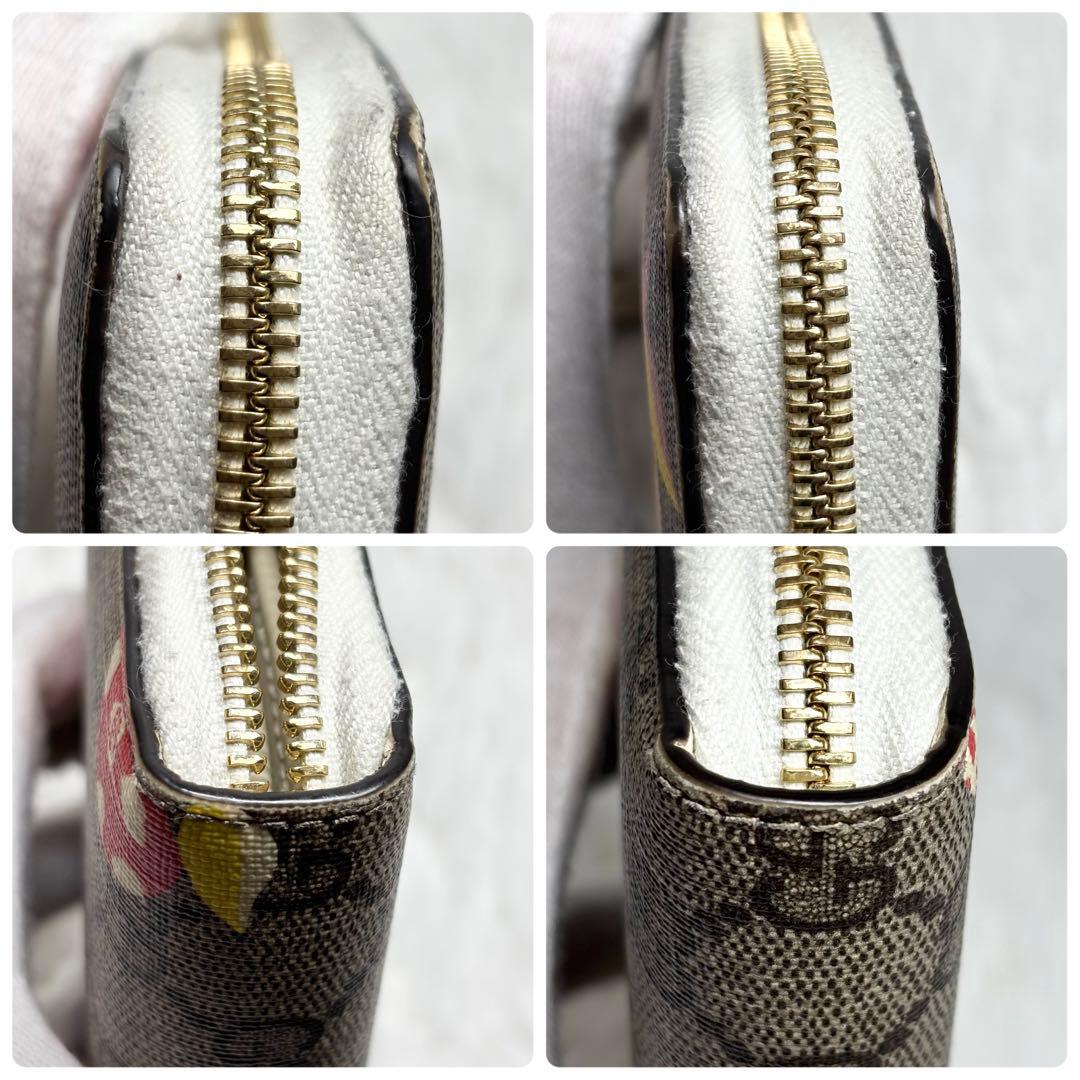 ✨付属品完備✨ グッチ 長財布 GGスプリーム りんご アップル ピンク ハート