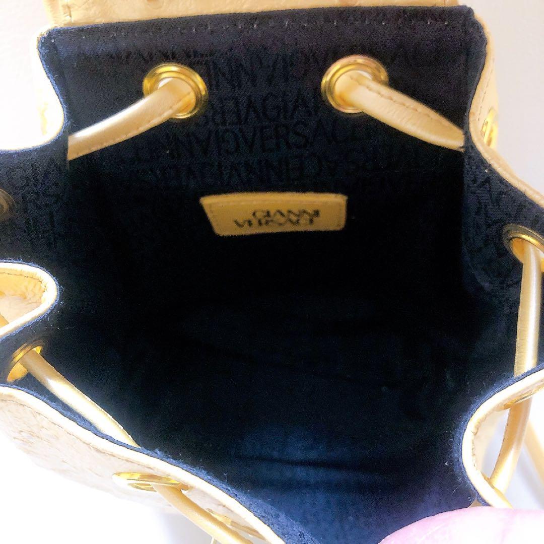 希少！VERSACEヴェルサーチ オーストリッチ リュック サンバーストイエロー