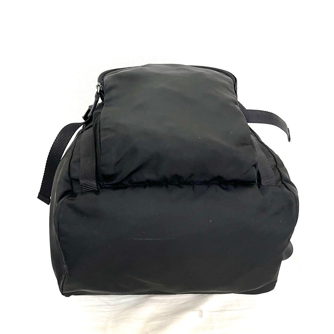 ⭐️美品⭐️プラダ RRADA 巾着型 リュック テスート レザー 三角ロゴ 黒