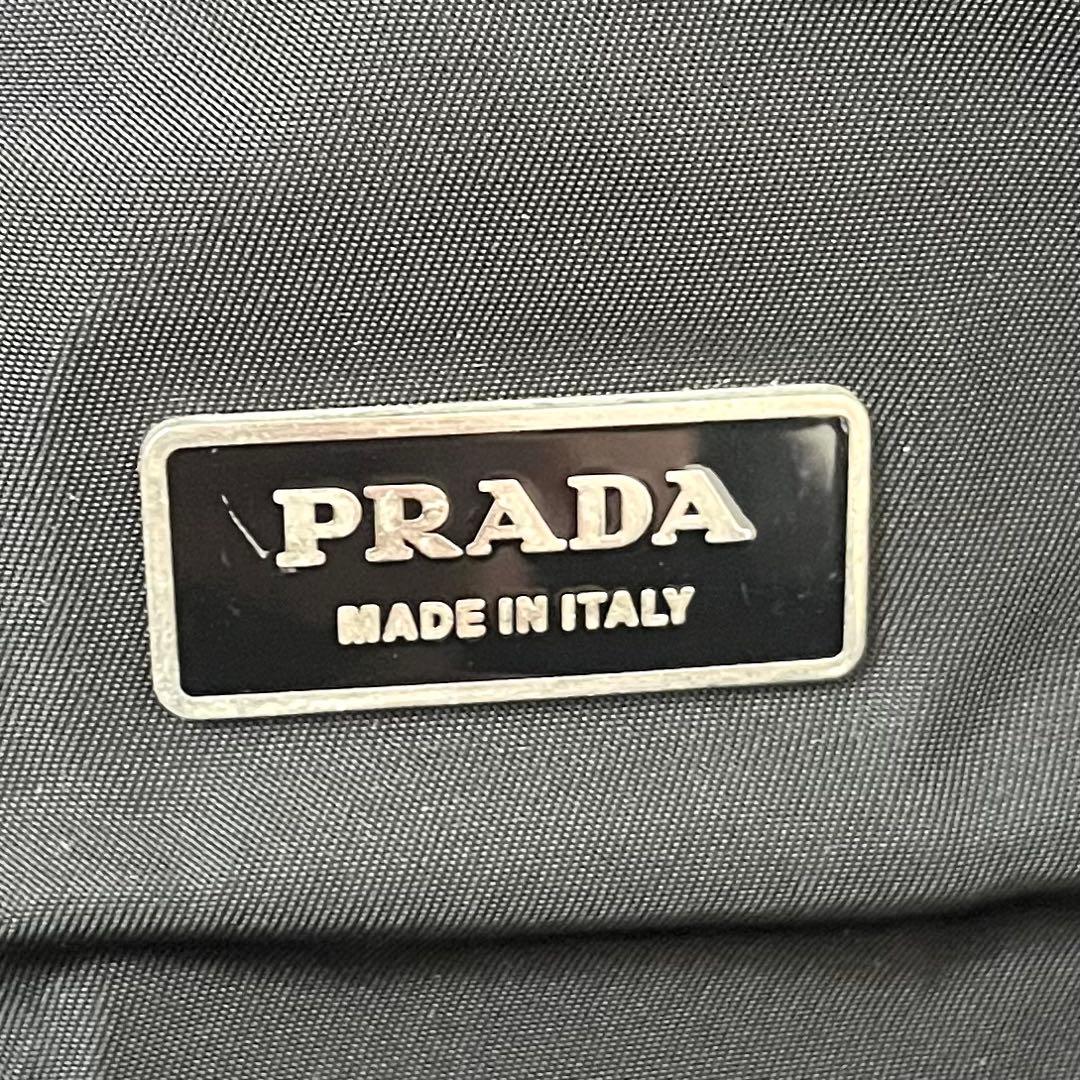 ⭐️美品⭐️プラダ RRADA 巾着型 リュック テスート レザー 三角ロゴ 黒