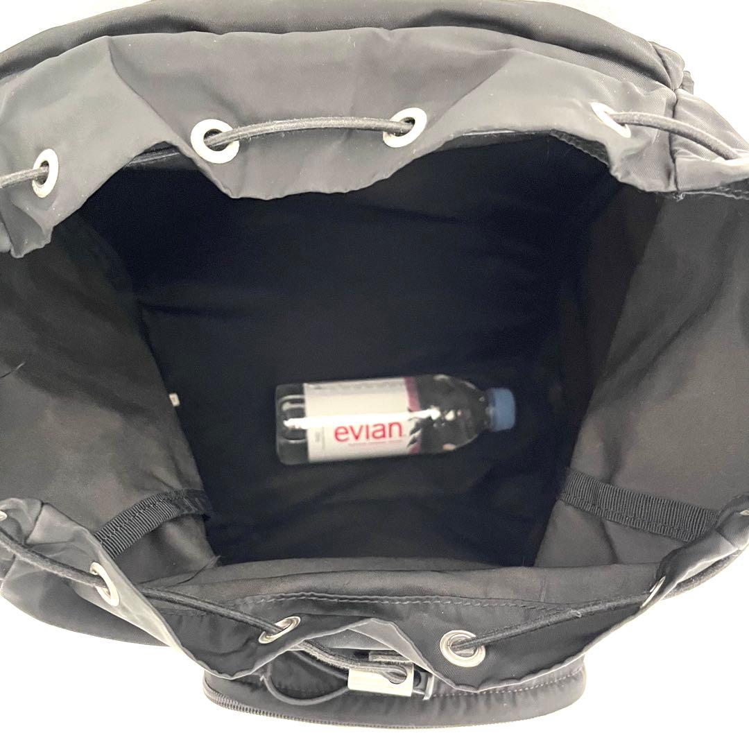 ⭐️美品⭐️プラダ RRADA 巾着型 リュック テスート レザー 三角ロゴ 黒