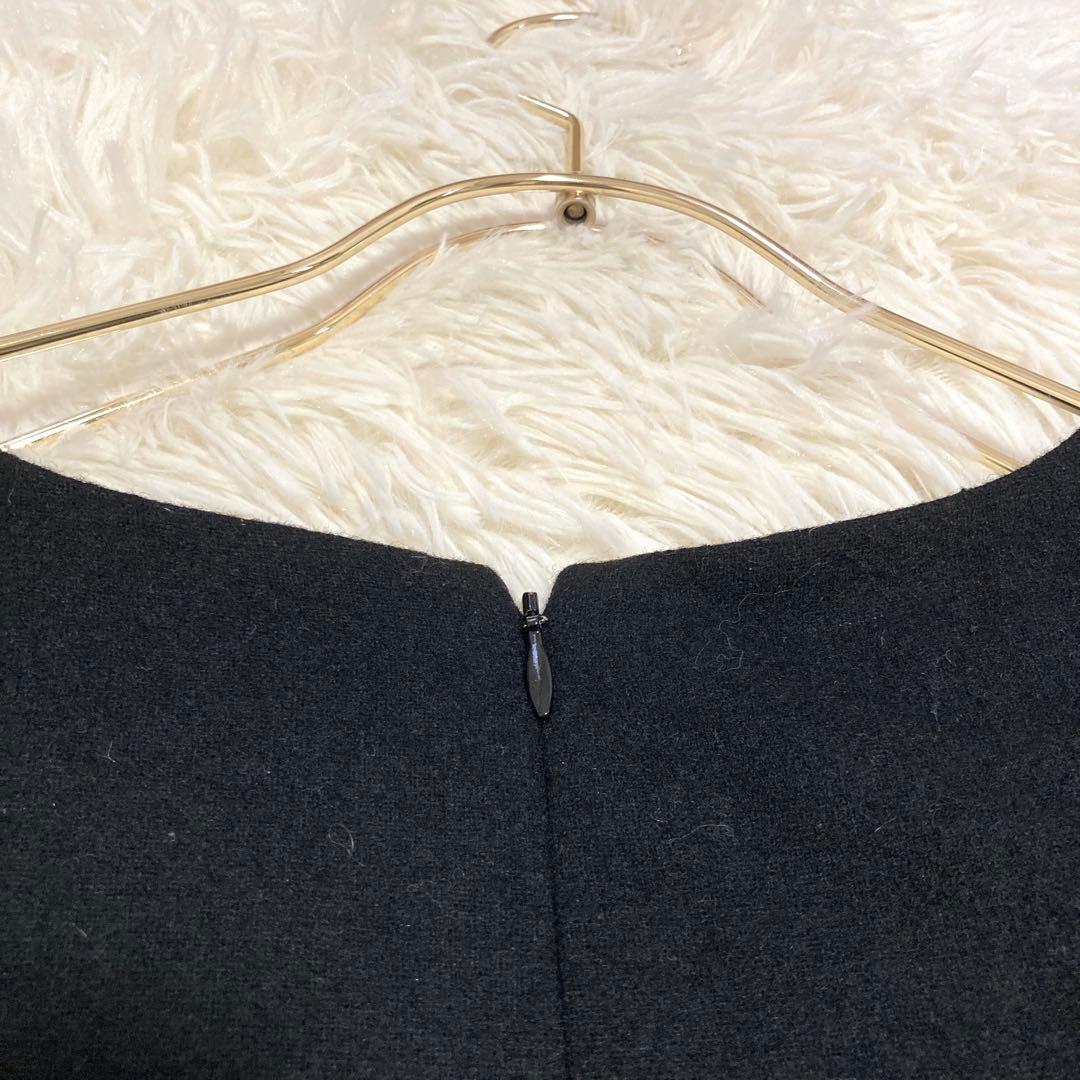 M'S GRACY 刺繍ワンピース ブラック 40 お呼ばれ レース 上品