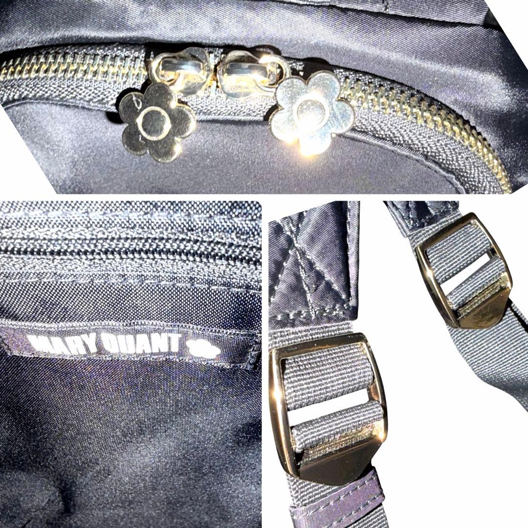 新品同様✨マリークワント　ナイロン マットサテン デイジー リュック デイパック