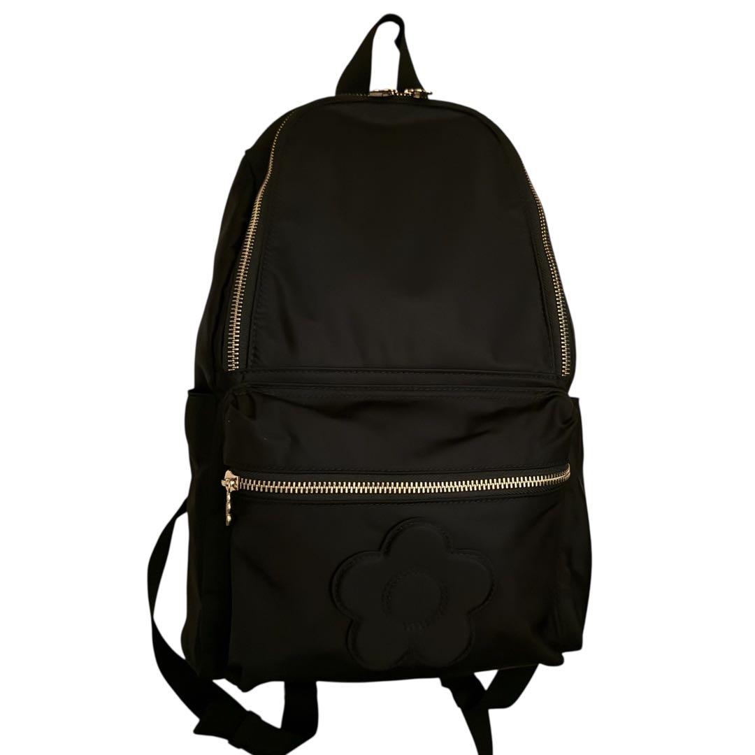 新品同様✨マリークワント　ナイロン マットサテン デイジー リュック デイパック