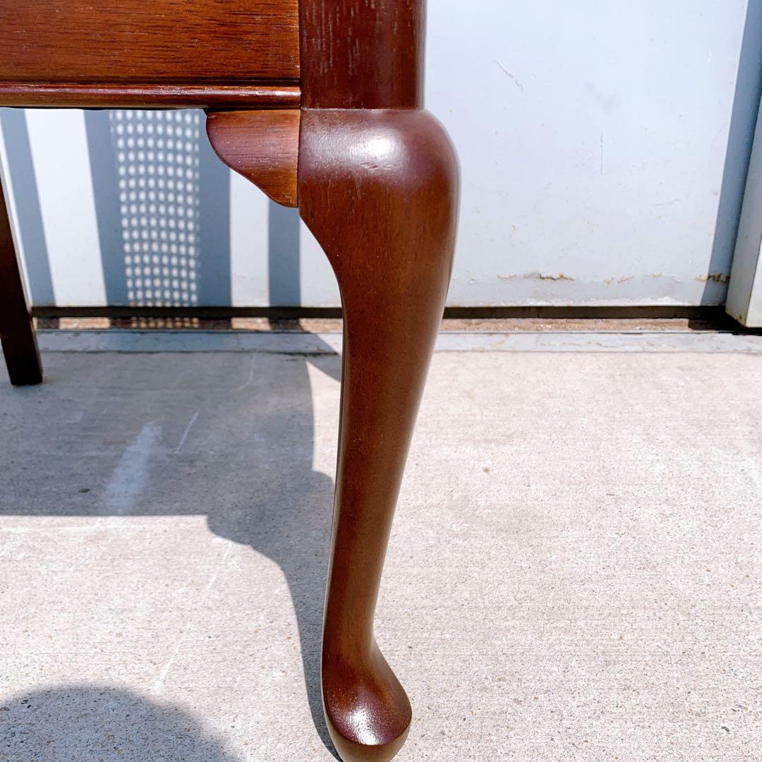 【美品】Maruni マルニ木工 ダイニングチェア アンティークチェア 猫脚③