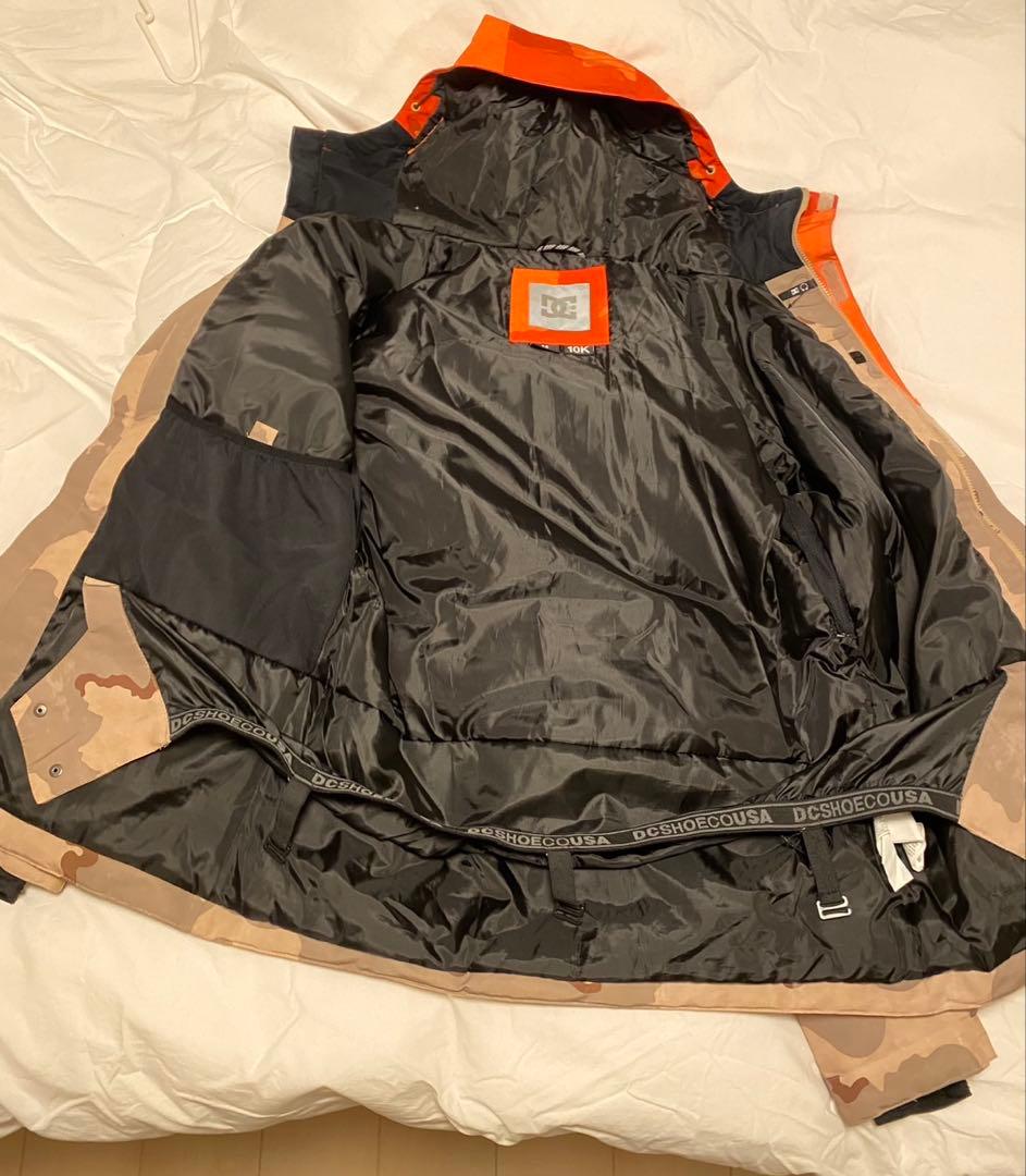 DC スノーボードジャケット オレンジ迷彩