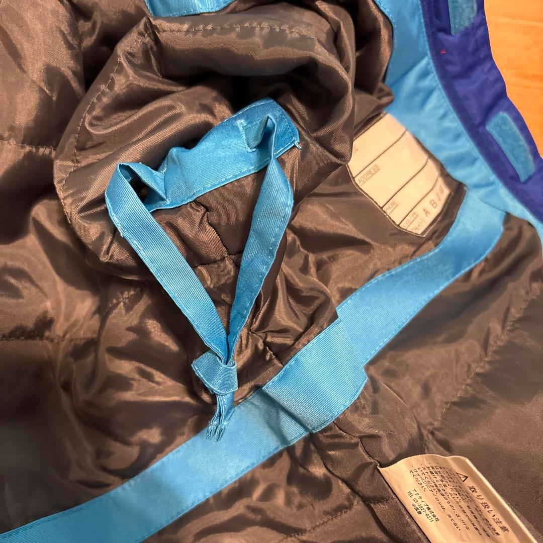 モンベル 子ども用スキーウェア 150cmブルー グレー キッズ