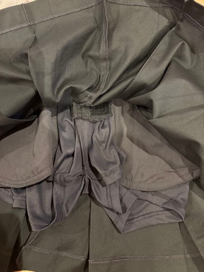 ラフロッグ　ウエストデザインスカート　グレー