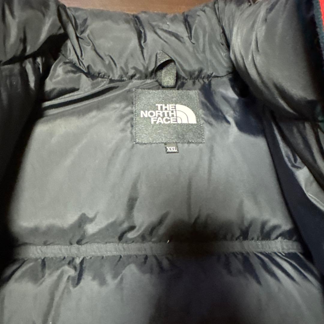 ノースフェイス ヌプシ ダウンジャケット 赤黒 【希少2XL】