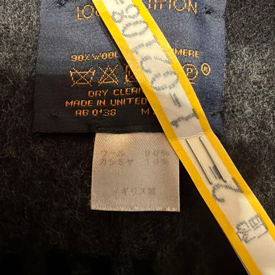 Louis Vuitton ロゴマフラー ブラック/グレー