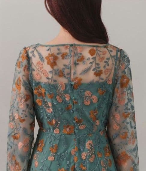 美品 Kastane カスタネ embroidery organdy dress