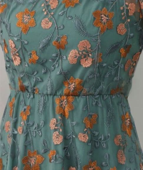 美品 Kastane カスタネ embroidery organdy dress