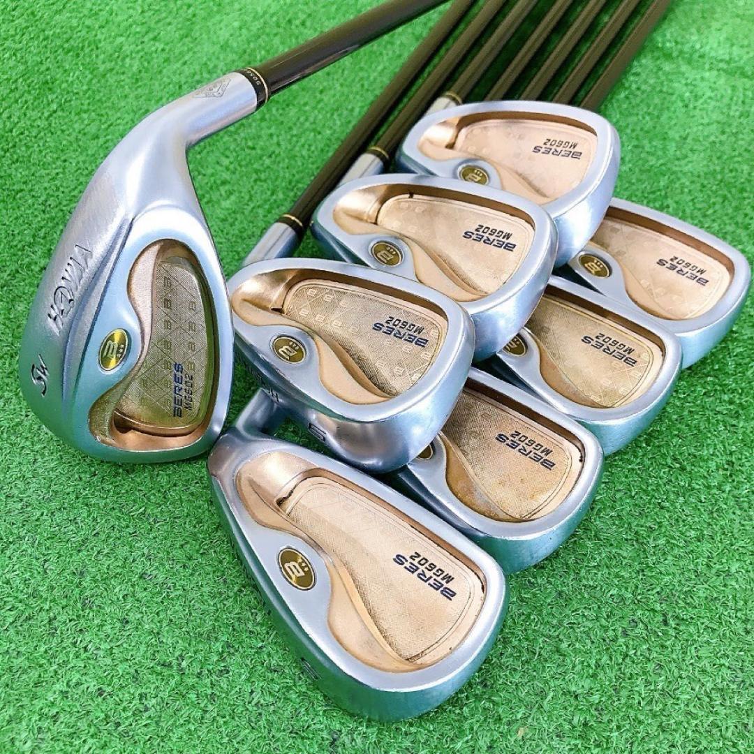 チ01★★★3星ホンマ BERES MG602 8本アイアンセット R 3S 金