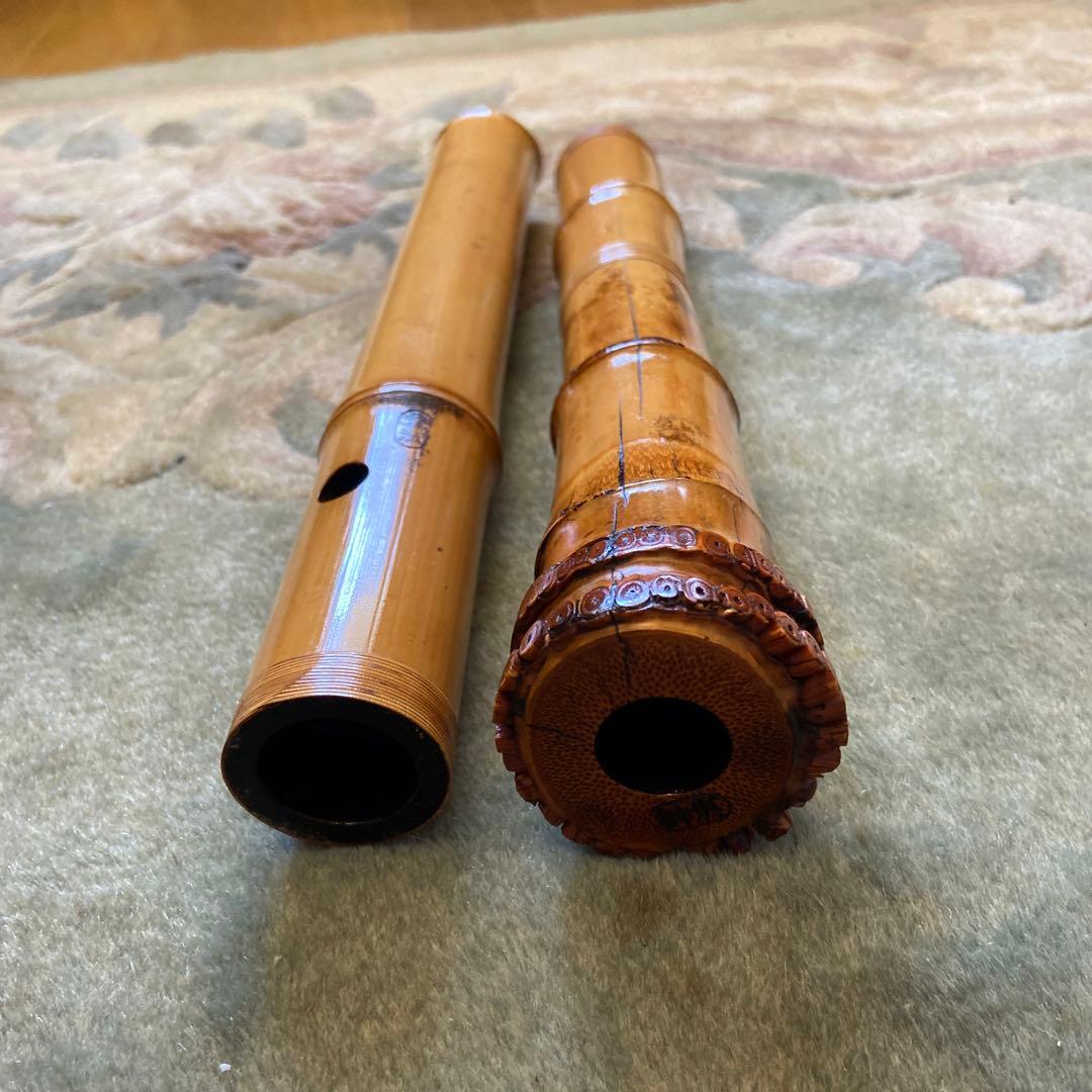 154 尺八　一尺七寸管　雪法ニ印