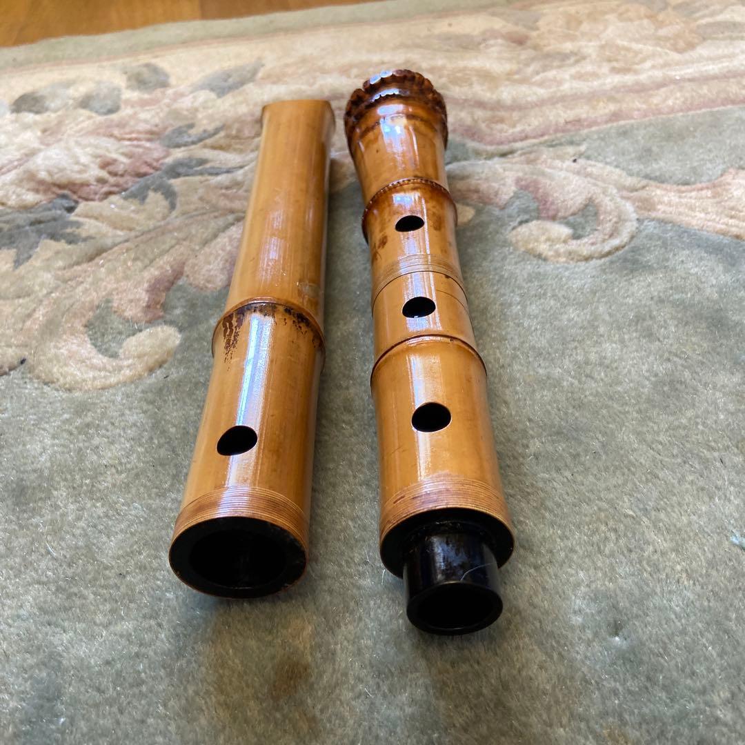 154 尺八　一尺七寸管　雪法ニ印