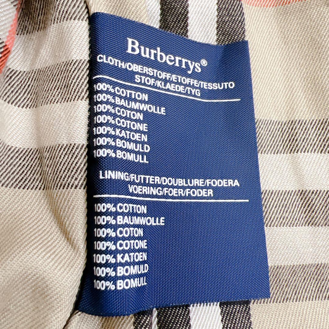 ✨レア✨90年製 バーバリー ステンカラーコート 総裏ノバチェック 英国製 L
