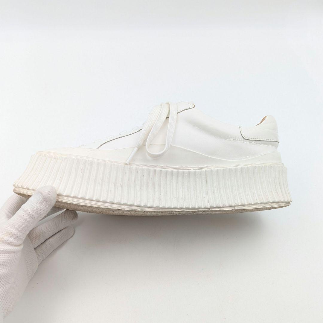 【美品】JILSANDER ジルサンダー プラットフォーム スニーカー ホワイト