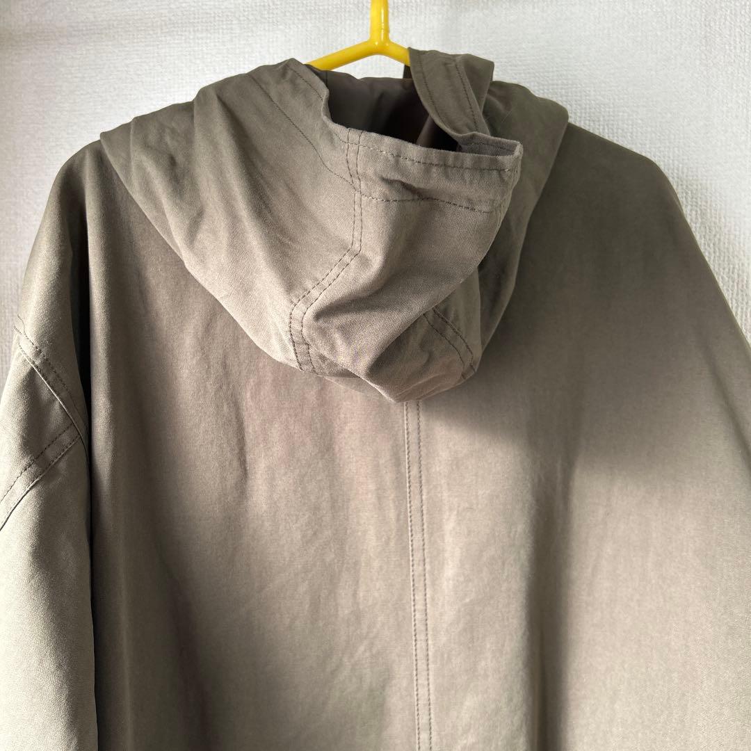 美品　ゴースロ-キャラバン コットン/ナイロンパネル刺繍モッズコート着用２回