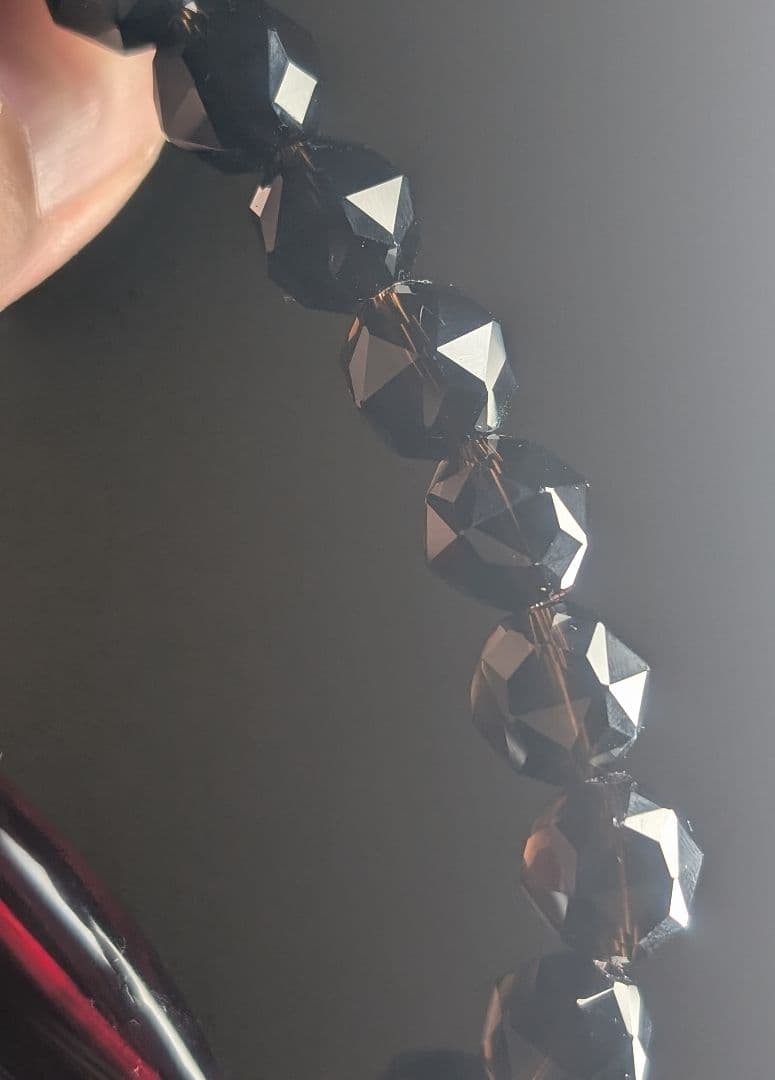 高品質極美妖艶バルト海産レッドアンバー天珠型☓スターカットモリオンデザブレ