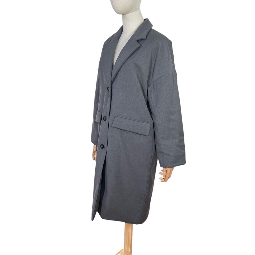 未使用級♡MICA&DEAL 中わた　チェスターコート　グレー　ロングコート