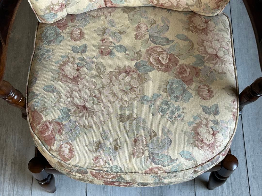 ヴィンテージ　karimoku カリモク　アームソファ　パーソナルソファ　IH