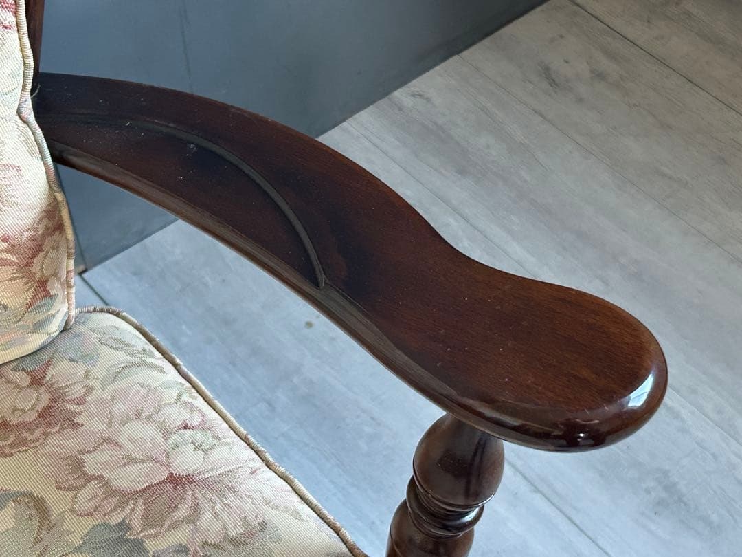 ヴィンテージ　karimoku カリモク　アームソファ　パーソナルソファ　IH