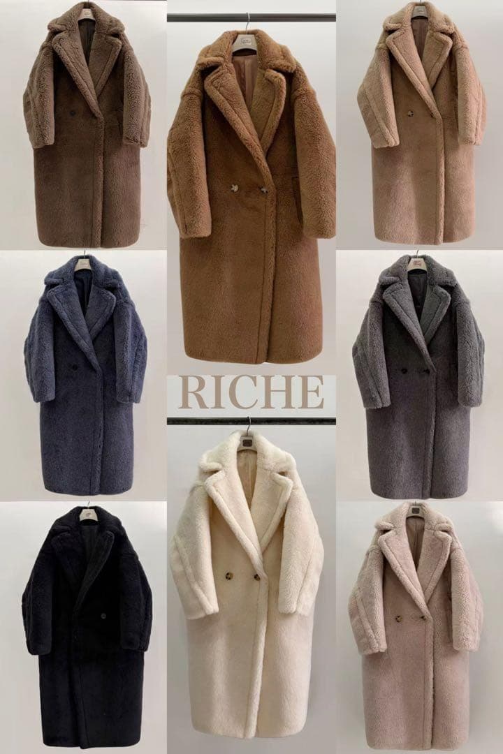 新型最新作❗️ベアロングコート テディコート ホワイト