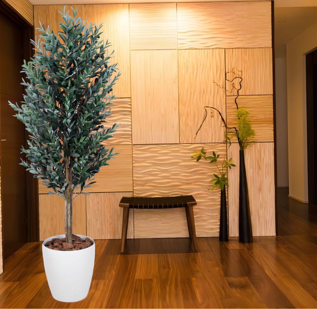 光触媒　人工観葉植物　ウォールグリーン　フェイクグリーン　オリーブ 1.6mgp