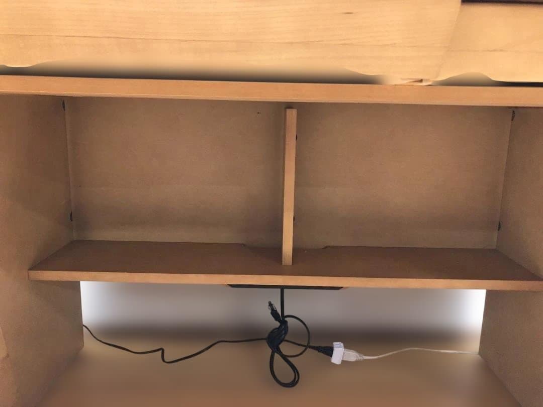 ②袖机　送料無料 カリモク 学習机4点セット ナチュラル 勉強机　88321