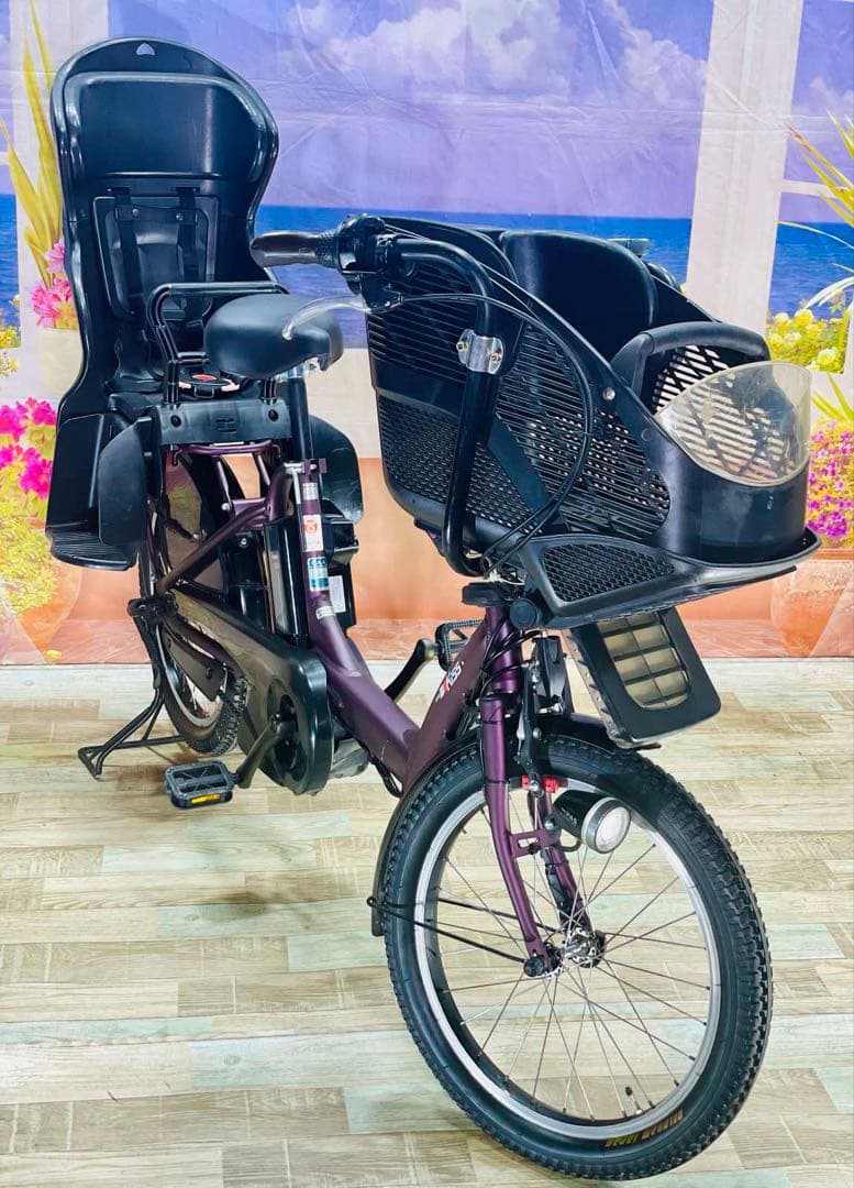 パスキス12AH⭐️人気モデル！ヤマハ子供乗せ電動アシスト自転車Y2261