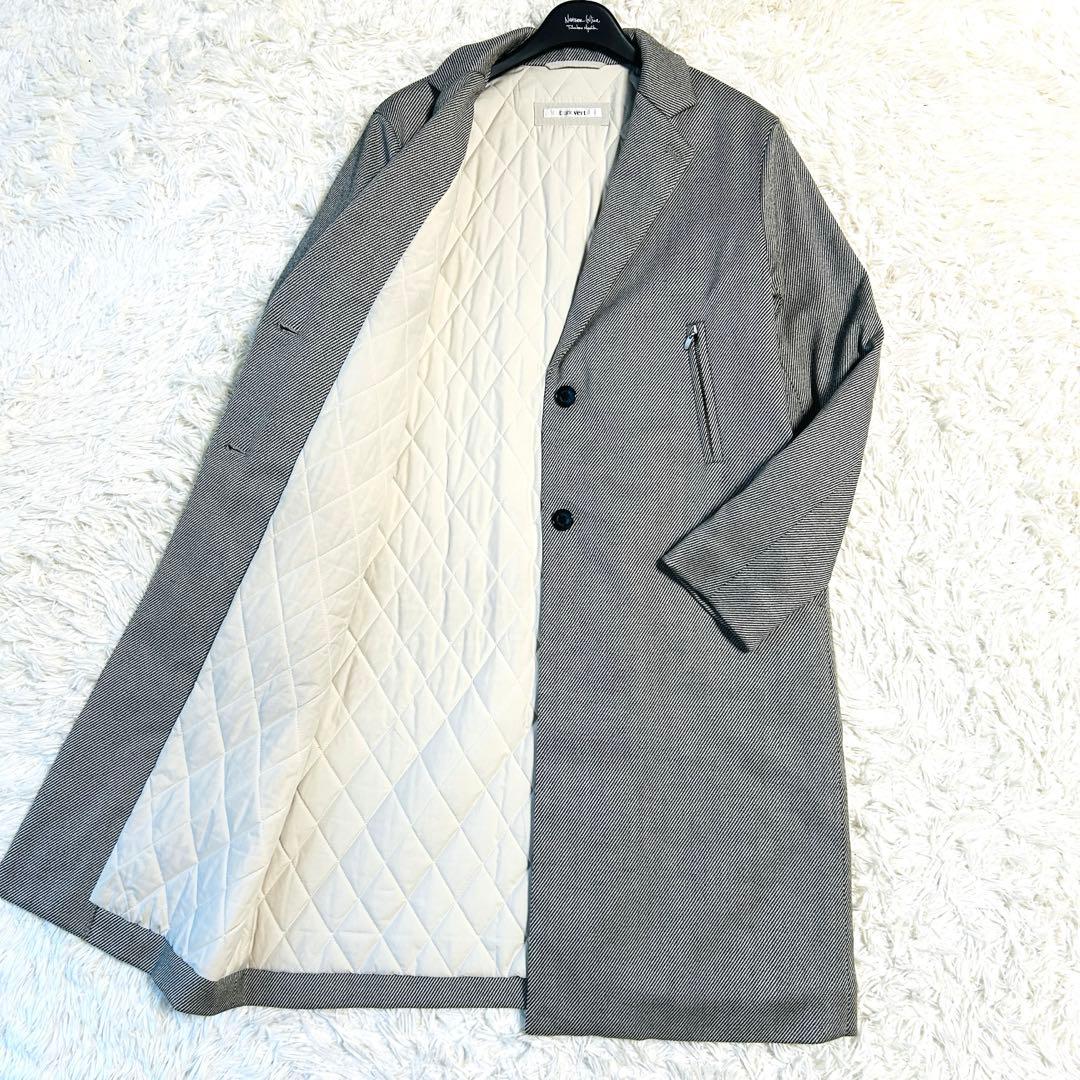 ブランベール blancvert ロングコート チェスターコート キルティング