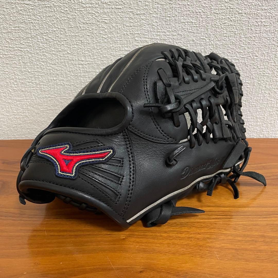 【MIZUNO】ミズノ　軟式グローブ　黒　美品　即戦力