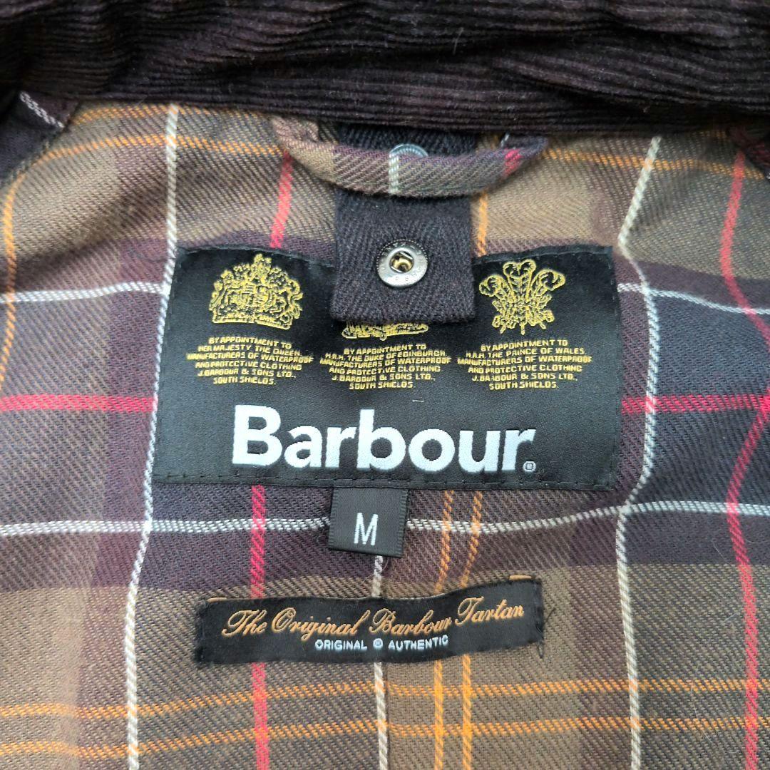 バブアー　ブリストル　ワックスジャケット　3クラウン　チェック　コーデュロイ