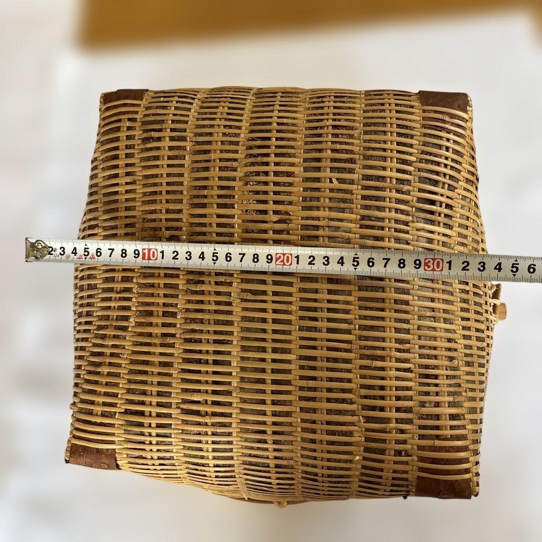 竹製籠　竹製円形 直径約40cm