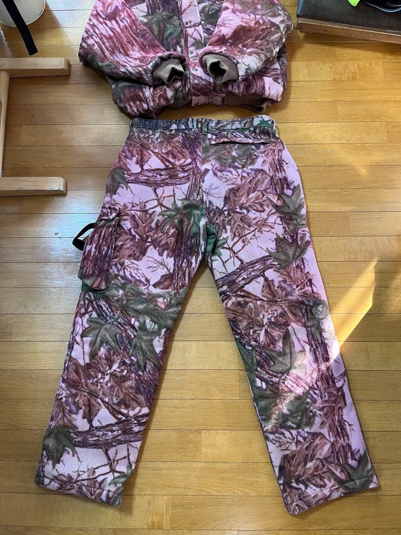 カベラスハンティング防寒着 キャンプアウトドアリアルツリーカモ上下セットアップ